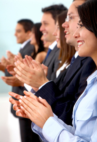 Audience Members Clapping