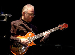 Legendary Guitarist, Robert Fripp with Guitar