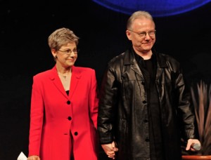 Patricia Fripp & Robert Fripp after keynoting American Payroll Association Congress. "How to be a Hero for More than One Day." Patricia Fripp & Robert Fripp after keynoting American Payroll Association Congress. "How to be a Hero for More than One Day."