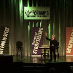 Patricia Fripp telling inspiring stories at Lady and the Champs How to Speaking Conference Patricia Fripp telling inspiring stories at Lady and the Champs How to Speaking Conference